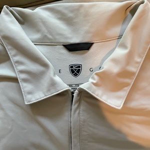 Nike Golf Mens XXL long sleeve Dry-FIT pullover in bone/light grey